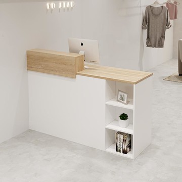 吧臺收銀臺店鋪小型網紅簡約美甲服裝店女裝美容院柜臺輕奢收銀桌 雙11全館免運