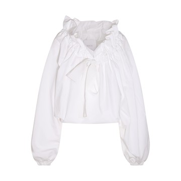 Patou - White Cotton Ruched Shirt