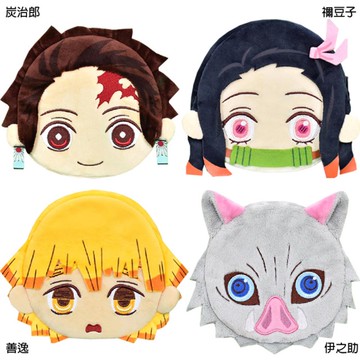 鬼滅之刃炭治郎禰豆子絨毛零錢包收納包 0529627【小品館】