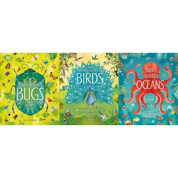 (現貨)DK出版 精彩絕倫の昆蟲+鳥類繪本+海洋繪本 The Book of Brilliant Bugs+The Extraordinary World of Birds+The Earth’s incredible Ocean