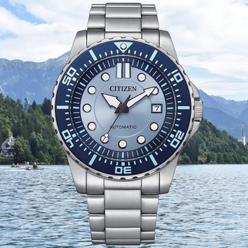 CITIZEN星辰 Mechanical 希望之藍 經典運動機械腕錶 新年禮物 推薦 送禮 43mm/NJ0178-81M