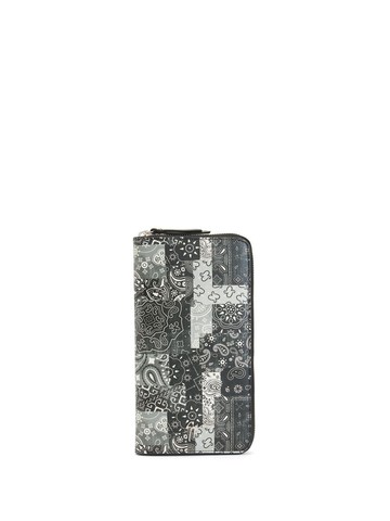 Giuseppe Zanotti - paisley-print leather wallet - men - Leather - One Size - Black