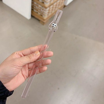 🔥臺灣出貨🔥創意奈雪同款高顏值玻璃吸管透明耐熱水杯吸管可愛奶茶吸管加粗禮