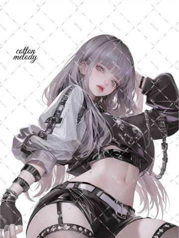 original sticker no.7872 人物貼紙 原創貼紙 人物插畫貼紙 女孩貼紙 原創人物貼紙