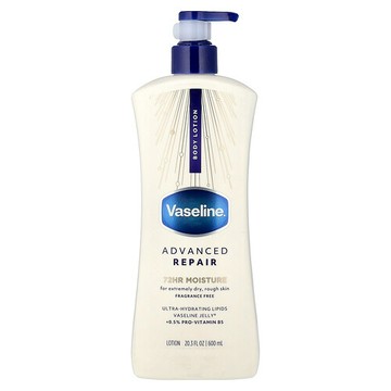 Vaseline, 優效護理™，高階修護乳，無香型，20.3 液量盎司（600 毫升）