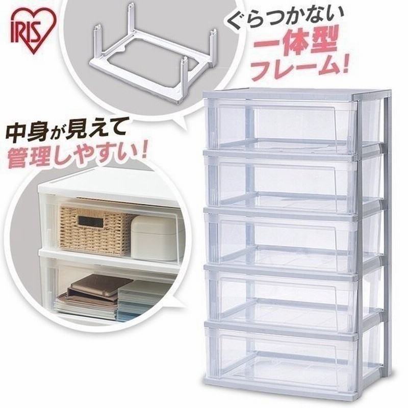収納ケース 安い 衣装ケース 収納ボックス 5段 引き出し プラスチック アイリスオーヤマ 収納 クローゼット 押入れ 組立簡単 ワイドチェスト Nsw 545 通販 Lineポイント最大0 5 Get Lineショッピング