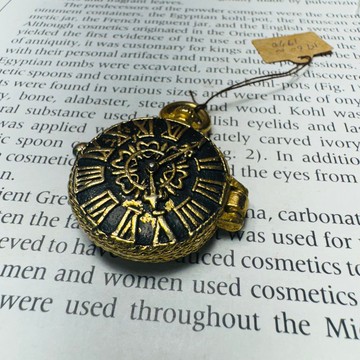 1970年代懷錶造型香膏盒墜子