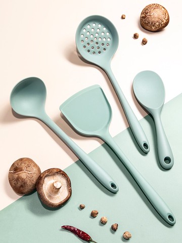 硅膠鏟不粘鍋專用鍋鏟家用炒菜鏟子食品級鍋勺炒勺湯勺廚具套裝