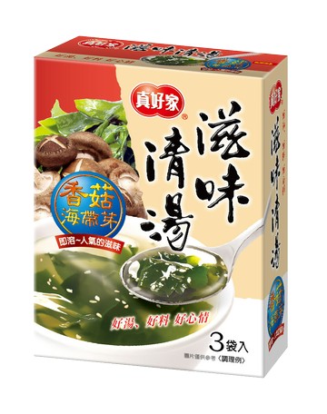 【真好家】新-香菇海帶嫩芽湯(8.9gx3包入)-奶素