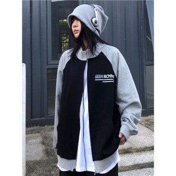 多元化原創復古插肩袖春秋衛衣