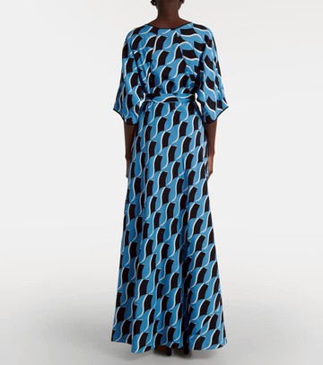 Diane von Furstenberg Eloise printed crêpe maxi dress