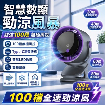 【台灣現貨💖保固兩年】日本松禾100檔可調節夾式風扇 風扇 電風扇 循環風扇 小風扇 USB風扇製冷風扇 10H超長續航