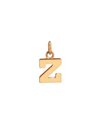 14k Gold Initial Pendant