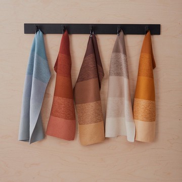 尼吉漸層有機棉小方巾 - 2入 - Brown / Clay