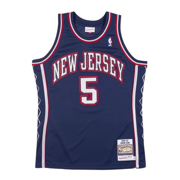 M&N Authentic球員版復古球衣 籃網隊 06-07 #5 Jason Kidd