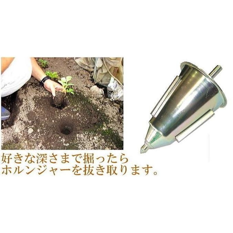 即納) ホルンジャーR カップ式 (24穴用) 電気ドリル用 カップ直径6.8cm 苗、苗木植付け穴堀器 日本製 LINEショッピング