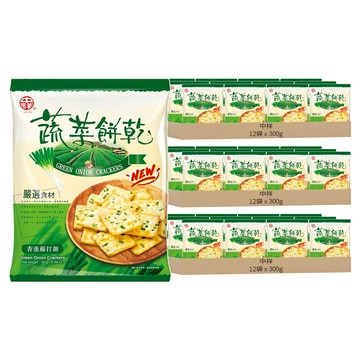 中祥 香蔥蘇打餅  36袋  300g