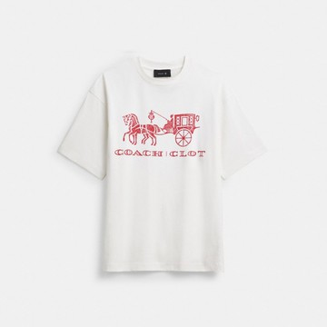 COACH CLOT 馬車圖案休閒 T 恤