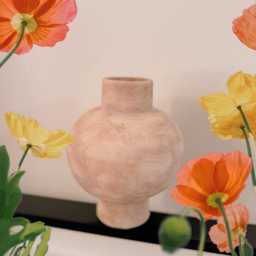 -孤寂小星球花瓶 / 簡約斑駁侘び寂び風 / 復古漆花瓶 / 花好日子