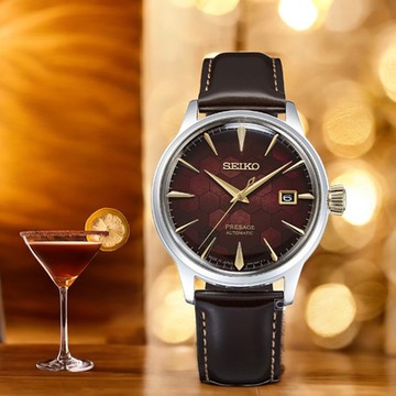 SEIKO 精工 Presage調酒師 石榴蜂蜜 台灣70週年機械錶-40.5mm SRPL21J1/4R35-01T0R