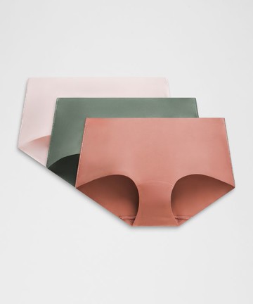 InvisiWear Mid-Rise Boyshort Underwear 3 Pack Size Medium