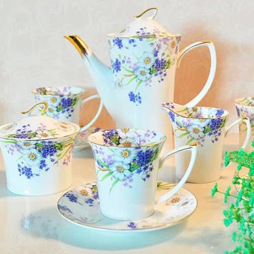 骨瓷咖啡具咖啡杯碟禮品套裝整套紅茶杯大容量精致下午茶歐式奢華