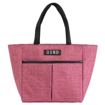 E.City 大容量日式保溫保冷便當提袋  22 x 16 x 25cm  玫紅色  1個