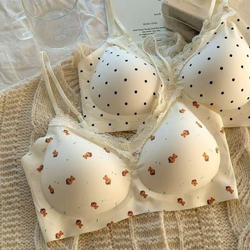 DUYI~夢詩 內衣女蕾絲無痕小胸聚攏提拉收副乳防下垂無鋼圈秋冬薄款文胸罩夏