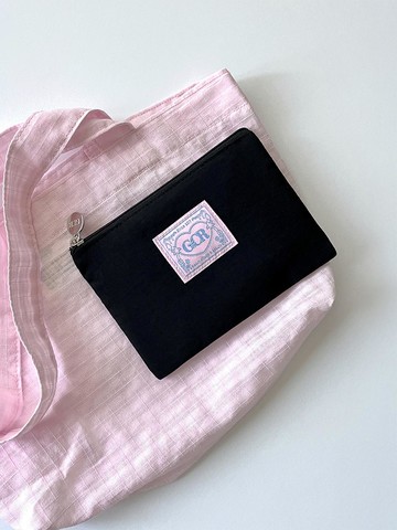 Garden City Pouch Clutch Bag [Black]