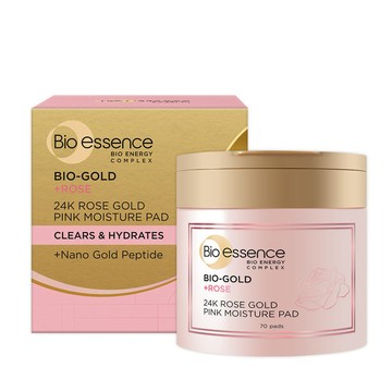【Bio-essence 碧歐斯】金萃玫瑰黃金保濕柔膚棉片70片