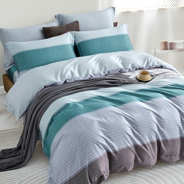 天絲棉潤系列 / 四件式兩用被床包枕套組 / 青春印記