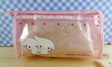 【震撼精品百貨】BuruBuru 抖抖狗 化妝包-立體粉長 震撼日式精品百貨
