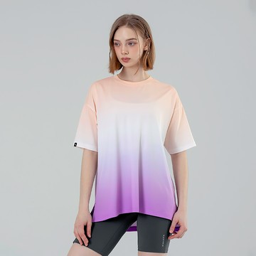 Ice Feather漸層寬鬆短袖上衣｜共3色｜XFK2TS1110