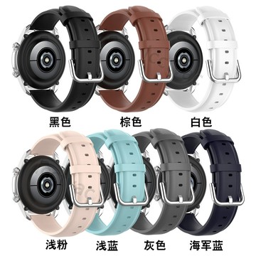 【免運】 佳明vivoactive4頭層皮錶帶venu 2皮錶帶商務款