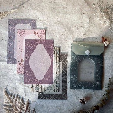 Mini6日式窗花調色盤|手帳活頁紙/ Mini6內頁紙+迷你收納袋