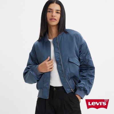 Levis 女款 復古飛行夾克 / MA1版型 / 經典藍