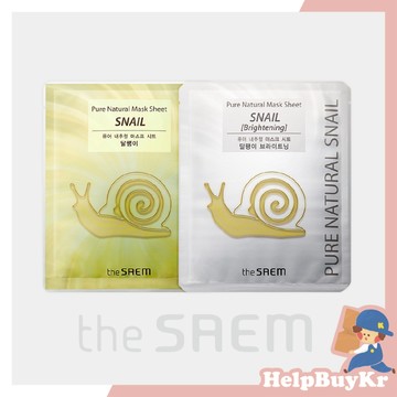 【搬運工】the saem 蝸牛精華面膜 蝸牛精華萃取 保濕 修護 滋潤 面膜 韓國代購