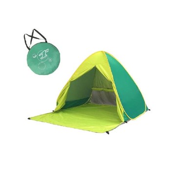 免搭建速開全自動遮陽沙灘帳篷戶外露營裝備手拋涼棚便攜折疊門簾