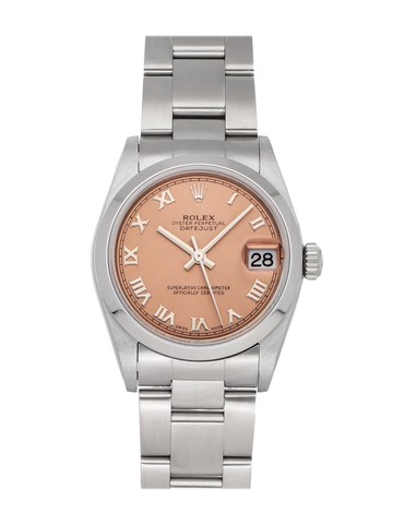 Rolex - 2000 pre-owned Datejust 31mm - women - stainless steel - One Size - Pink