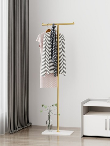 落地式掛衣架衣帽架  臥室落地掛衣架家用北歐風衣帽架角落收納架床頭邊晚上放衣服神器