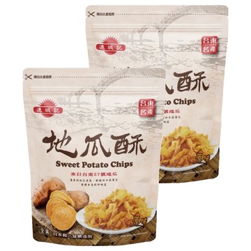 連城記 台東57號地瓜酥 濃厚地瓜香氣+酥脆口感層次 添加日本和三盆糖 古早味 全素  2包  140g