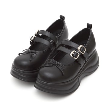 D+AF 龐克芭蕾雙帶厚底瑪莉珍鞋