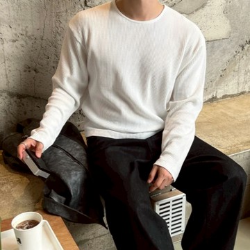 【Metanoia】🇰🇷韓製 短版羅紋長袖T恤