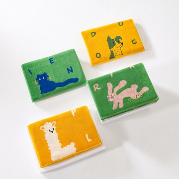 100%純棉萌寵刺繡浴巾 / 多款任選 / HOYACASA