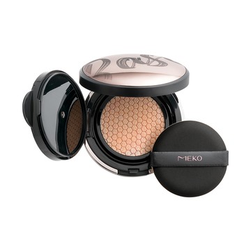 MEKO 柔紗唯霧氣墊粉餅 含印加果油 潤澤控油 物理防曬 SPF10 持久妝效  01瑭瓷白  1個