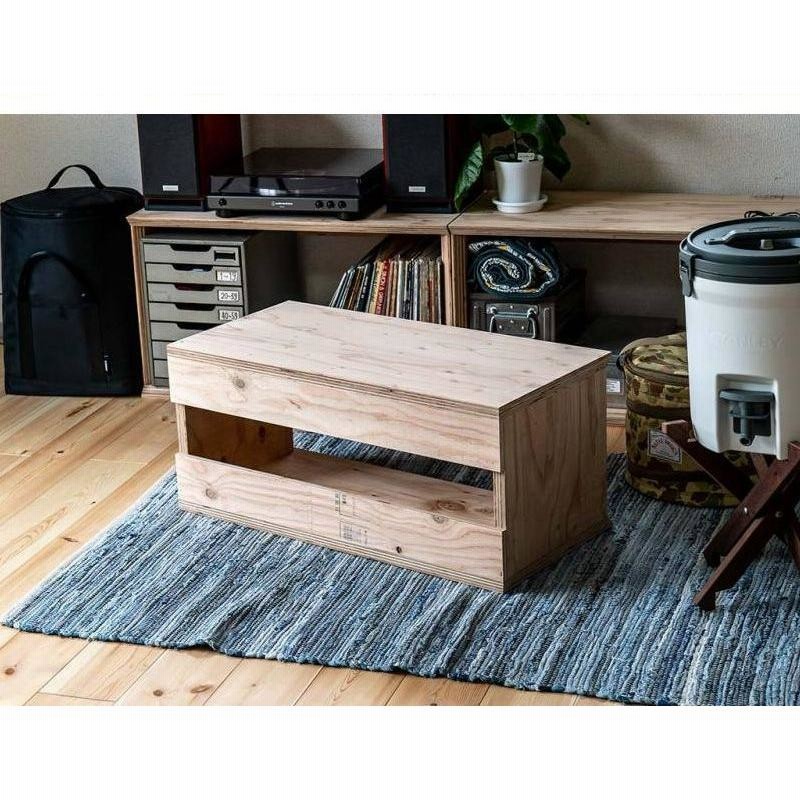 Amazon｜イエノLabo. オープンシェルフ LOW (幅75×奥行36.2×高さ