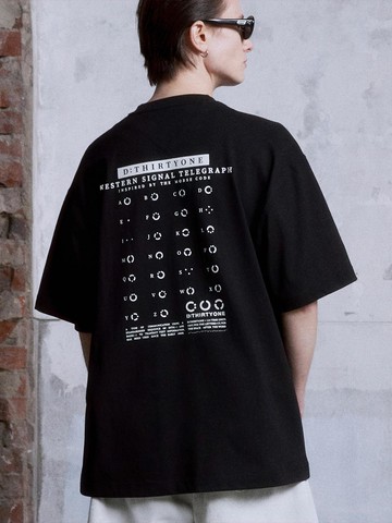 Alphabet Chart T-Shirt [Black]