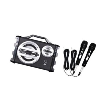 【ifive】隨身卡拉OK音響 if-SK055(黑)-有線麥克風組合