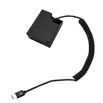 Kando 適用 Fuj NP-W126 假電池 相機外接式電源 (Type-C PD可供電) USB-C轉NP-W126 適用直播錄影