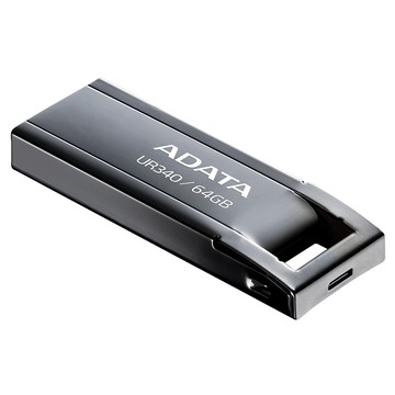 ADATA 威剛 UR340 64GB USB3.2 Gen1 金屬鏡面隨身碟 高速傳輸 輕巧便攜  1個